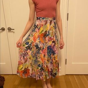 H&M rainbow skirt, size 4 (runs small)